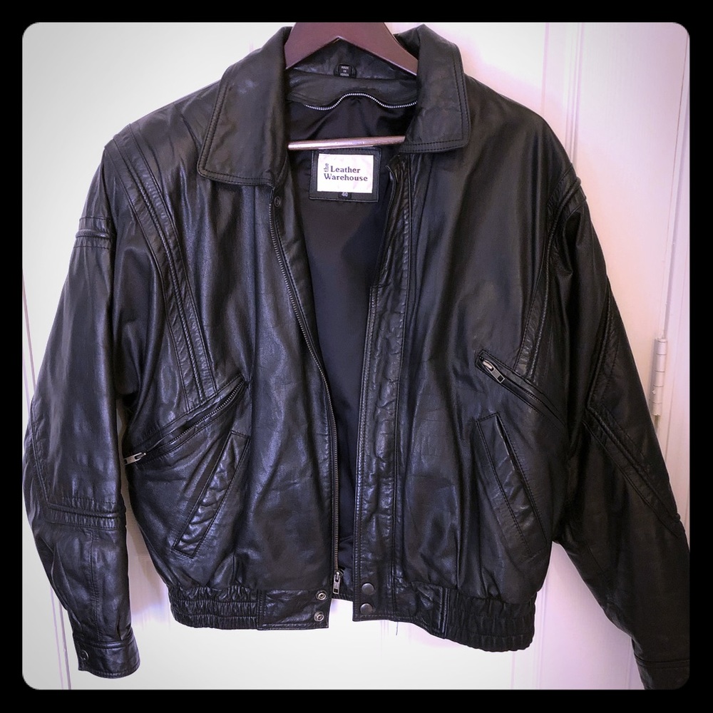 Leather Warehouse Leather jacket-Size 40